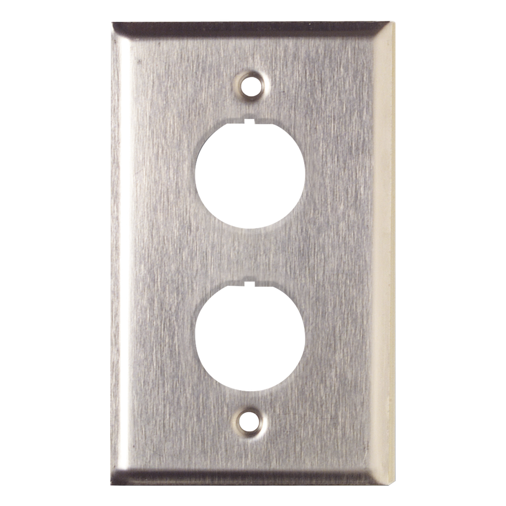 Placa de Pared Reforzada, de Acero Inoxidable, Para Uso Industrial, de 2 Puertos