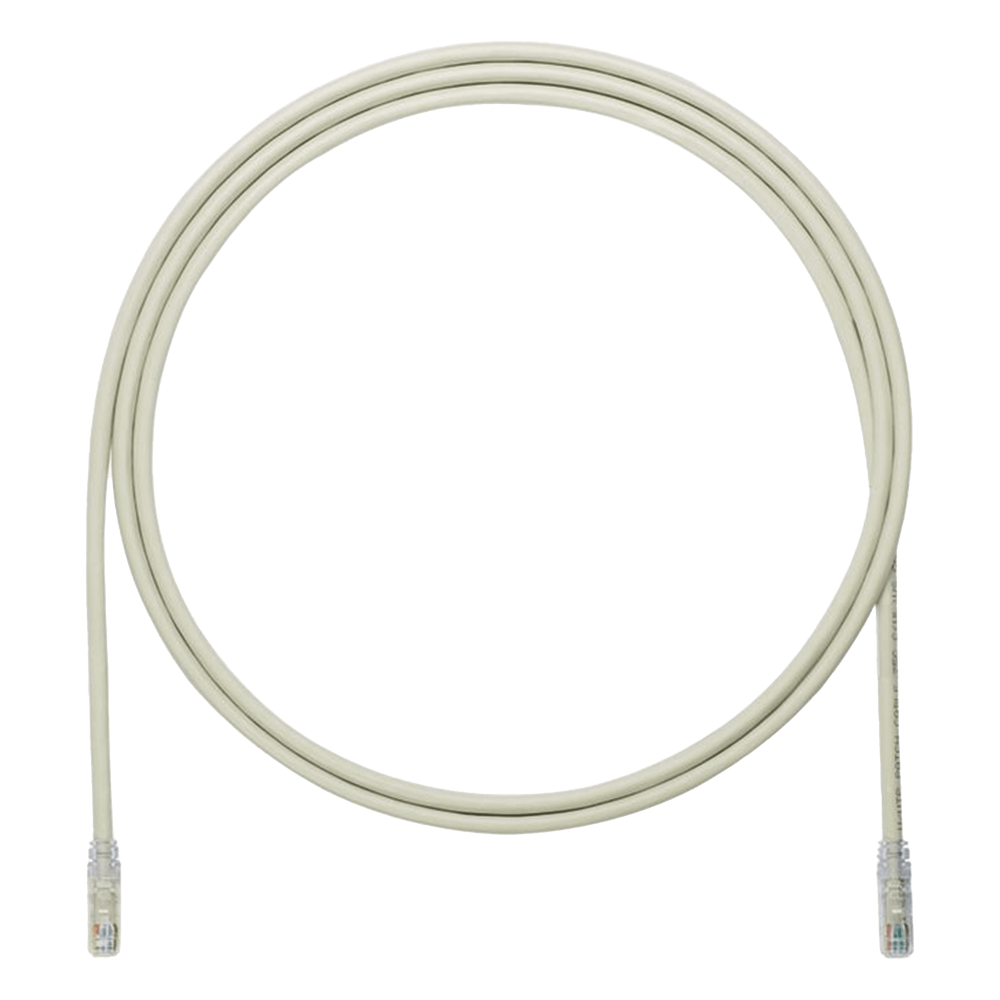 Cable de Parcheo UTP, Cat6A, 24 AWG, CM, Color Gris, 0.91 Metros (3 Pies)