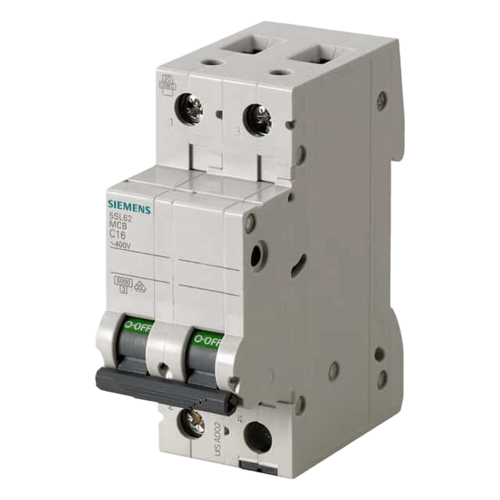 Interruptor Riel Dinn Tipo 5SL6, 2 polos, 32 amp