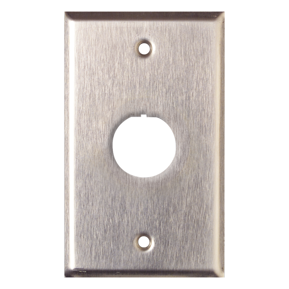 Placa de Pared Reforzada, de Acero Inoxidable, Para Uso Industrial, de 1 Puerto