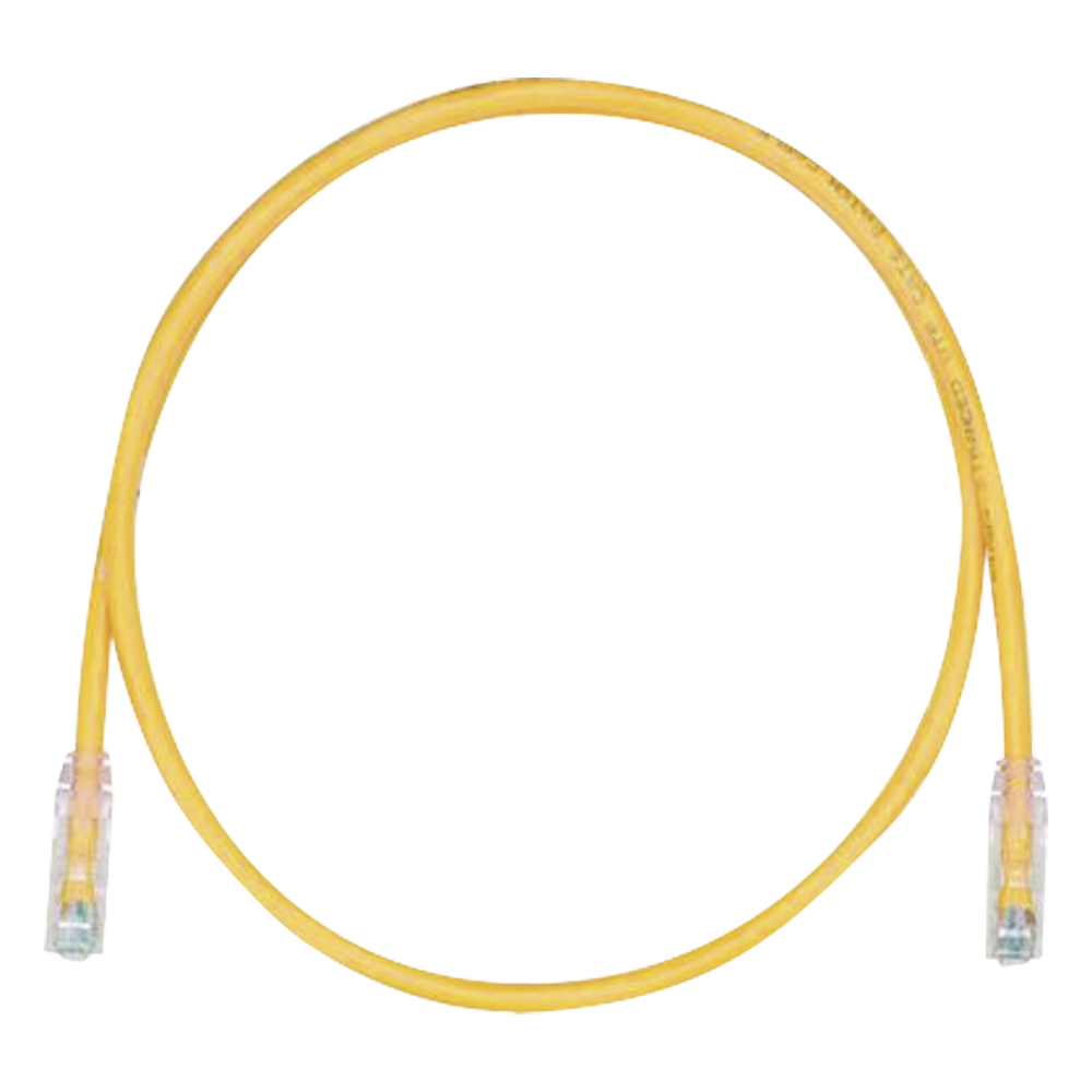 Cable de Parcheo TX6, UTP Cat6, 24 AWG, CM, Color Amarillo, 3.05 Metros (10 Pies)