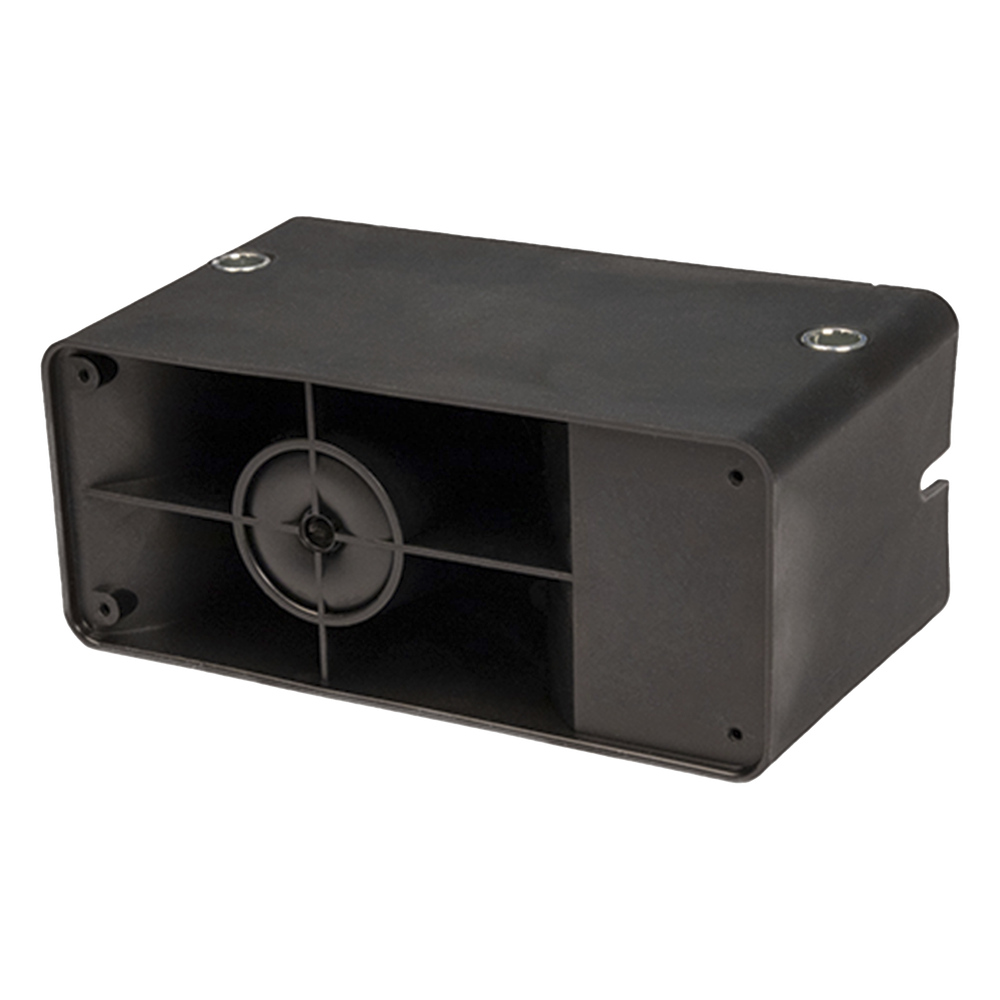Alarma de reversa vehicular con montaje universal, 12-24 Vcc, 117 dBA