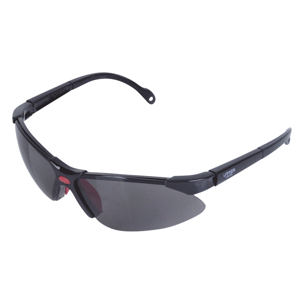 Lentes de seguridad modelo "Orión" negro, armazón de plástico.