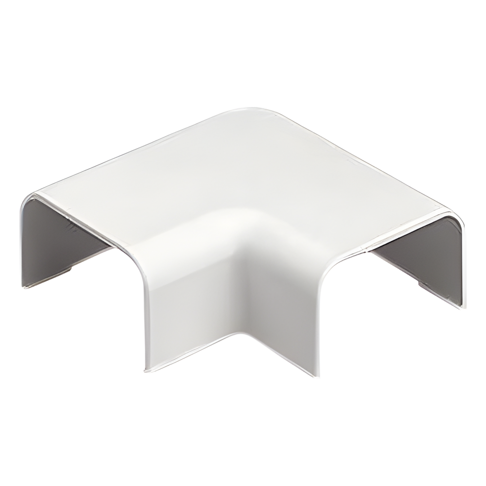 Conexión en ángulo recto "L", para uso con canaleta LD5, material ABS, Color Blanco Mate