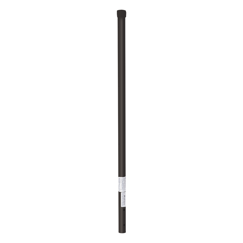 Poste de ESQUINA color Negro para Cerca Electrificada. Tubo Galvanizado cal. 18 de 1" Diam. y 0.8m Alto con Tapón, ideal para 3 aisladores