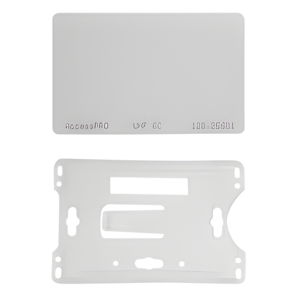 Kit de Tag UHF tipo Tarjeta para lectoras de largo alcance 900 MHZ / EPC GEN 2 / ISO 18000 6C / No imprimible / Incluye porta tarjeta