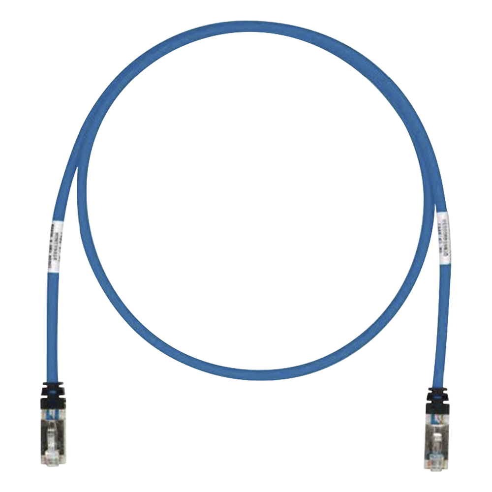 Patch Cord Cat6A, Blindado S/FTP, CM/LS0H, 9.14 Metros (30 Pies), Color Azul