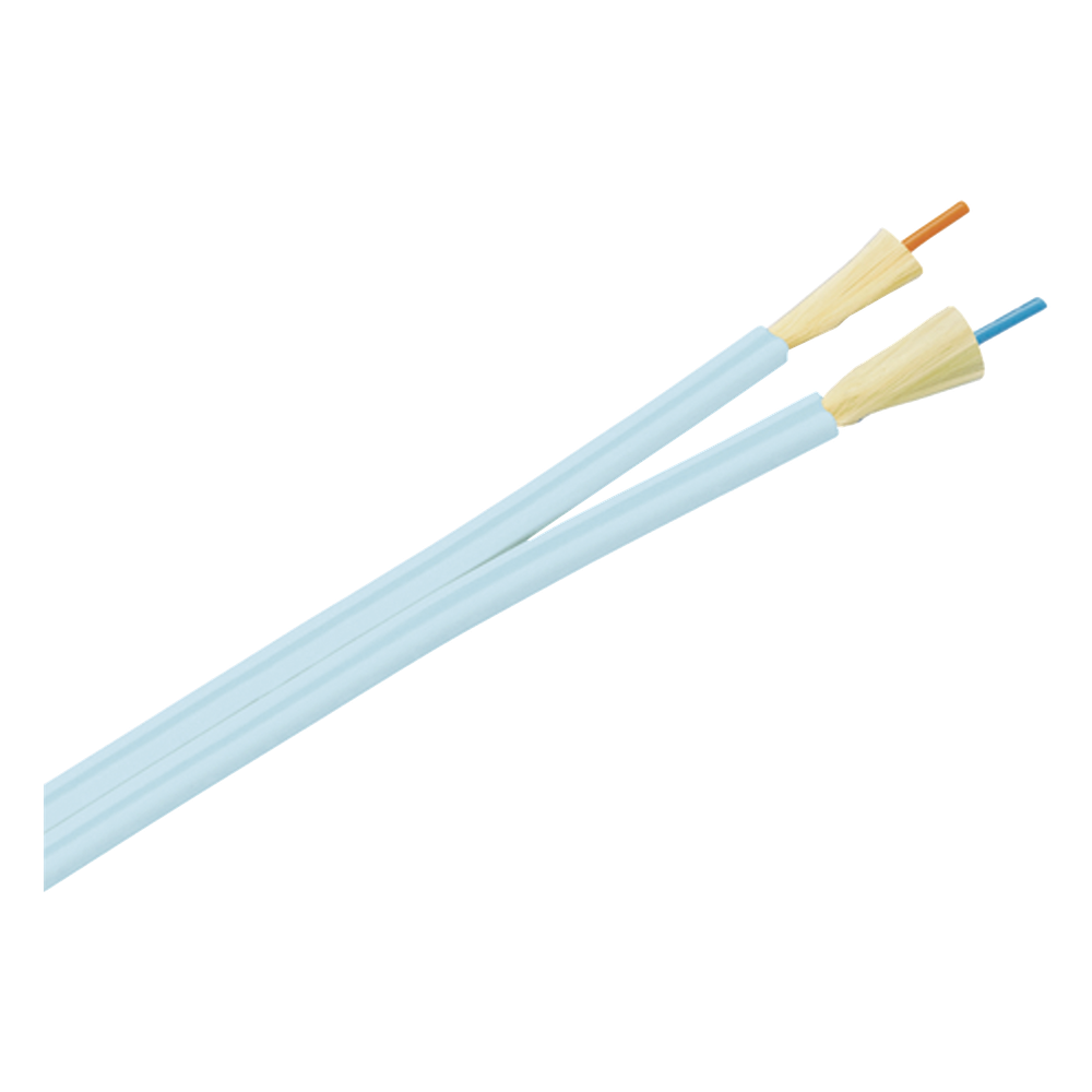 Cable de Fibra Óptica de 2 Hilos, Multimodo OM3 50/125 Optimizada, Interior, Tight Buffer 900um, No Conductiva (Dieléctrica), OFNP (Plenum), Precio