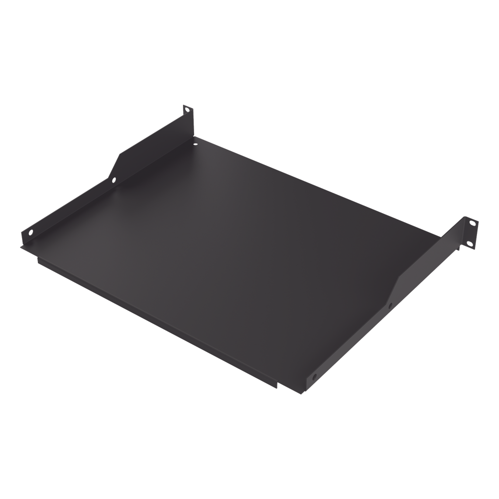Charola para Soportar Equipos en Rack de 19 in, Profundidad de 34 cm, Color Negro, 1U