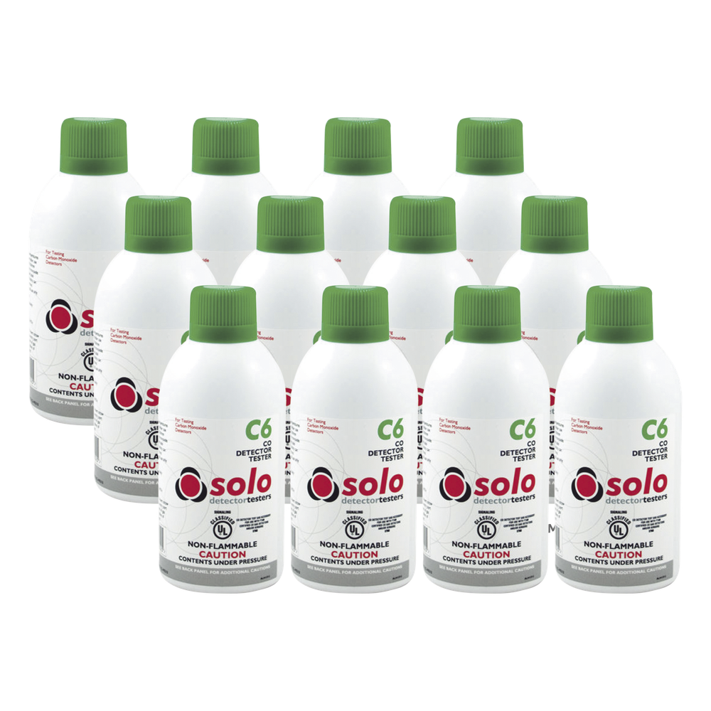 Paquete De 12 Latas De Gas Genuino De Monóxido De Carbono (CO) De Uso Manual o En Dispensadores SOLO-330/SOLO-332