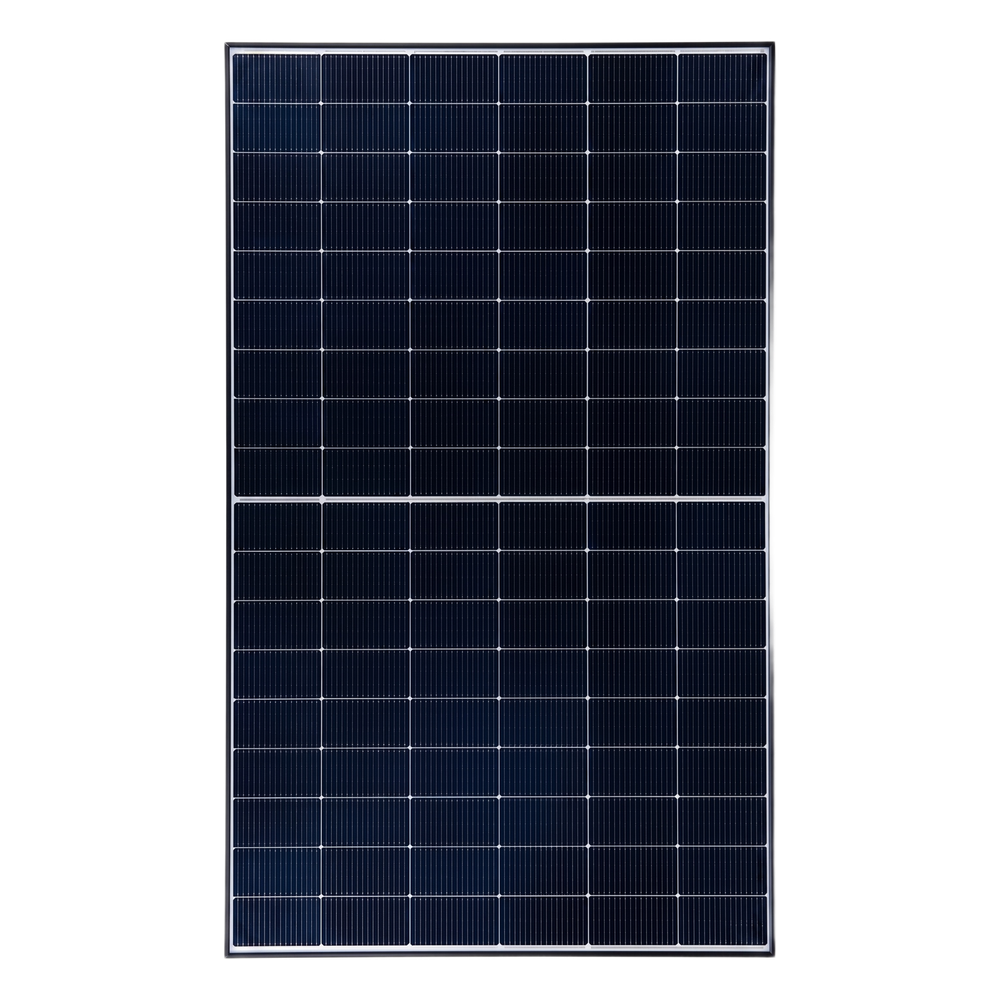 Módulo Solar Bifacial Doble Vidrio / 630W / 49.95 Vcc / Marco de Fibra de Vidrio / Monocristalino N-Type TOPCon / 132 Celdas 182x210 mm / Eficiencia