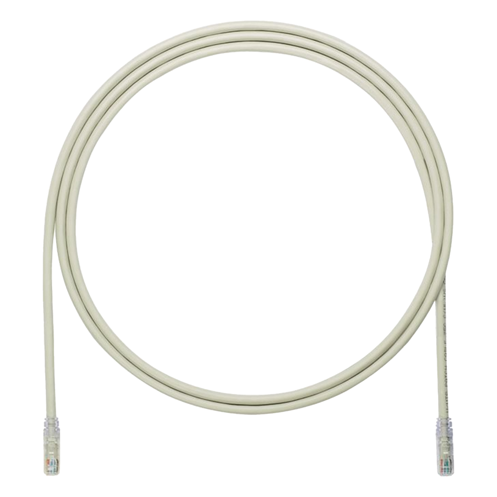Cable de Parcheo UTP, Cat6A, 24 AWG, CM, Color Gris, 2.13 Metros (7 Pies)
