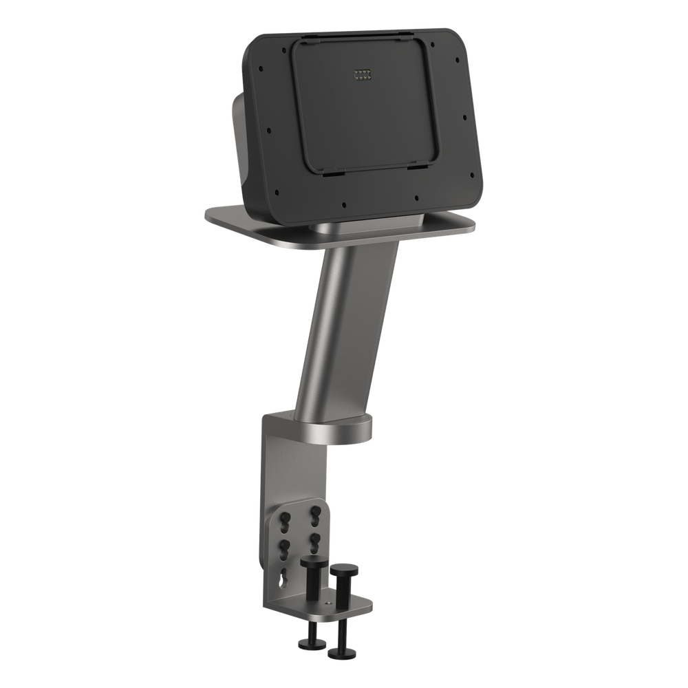 Soporte Fijo para Mesa / Tablet SUNMI CPad / Quick Lock / Doble Seguro / Giro 180° / Ocultamiento de Cables / Indicador Luminoso / Banco de Energía