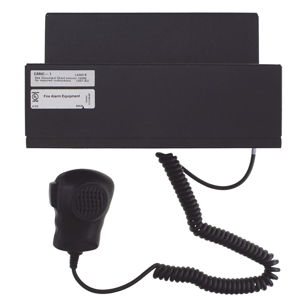 Módulo de micrófono opcional para chasis CA-1, para megafonía de emergencia con el procesador de audio digital DVC-EM de NOTIFIER