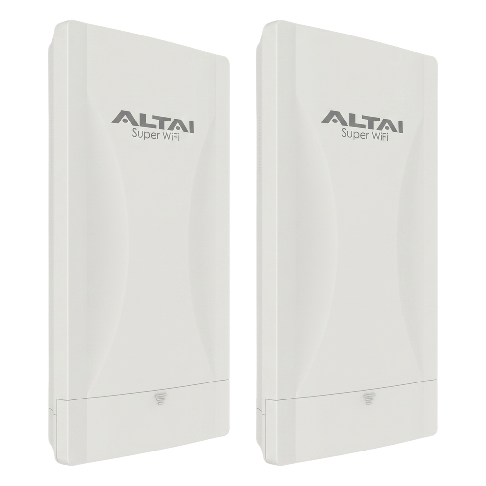 Kit de 2 Unidades del Punto de Acceso WiFi 6 con Antena Sectorial de 80° de Apertura, Cobertura de Hasta 600 m, MIMO 2x2, Doble Banda, Hasta 574 Mbps