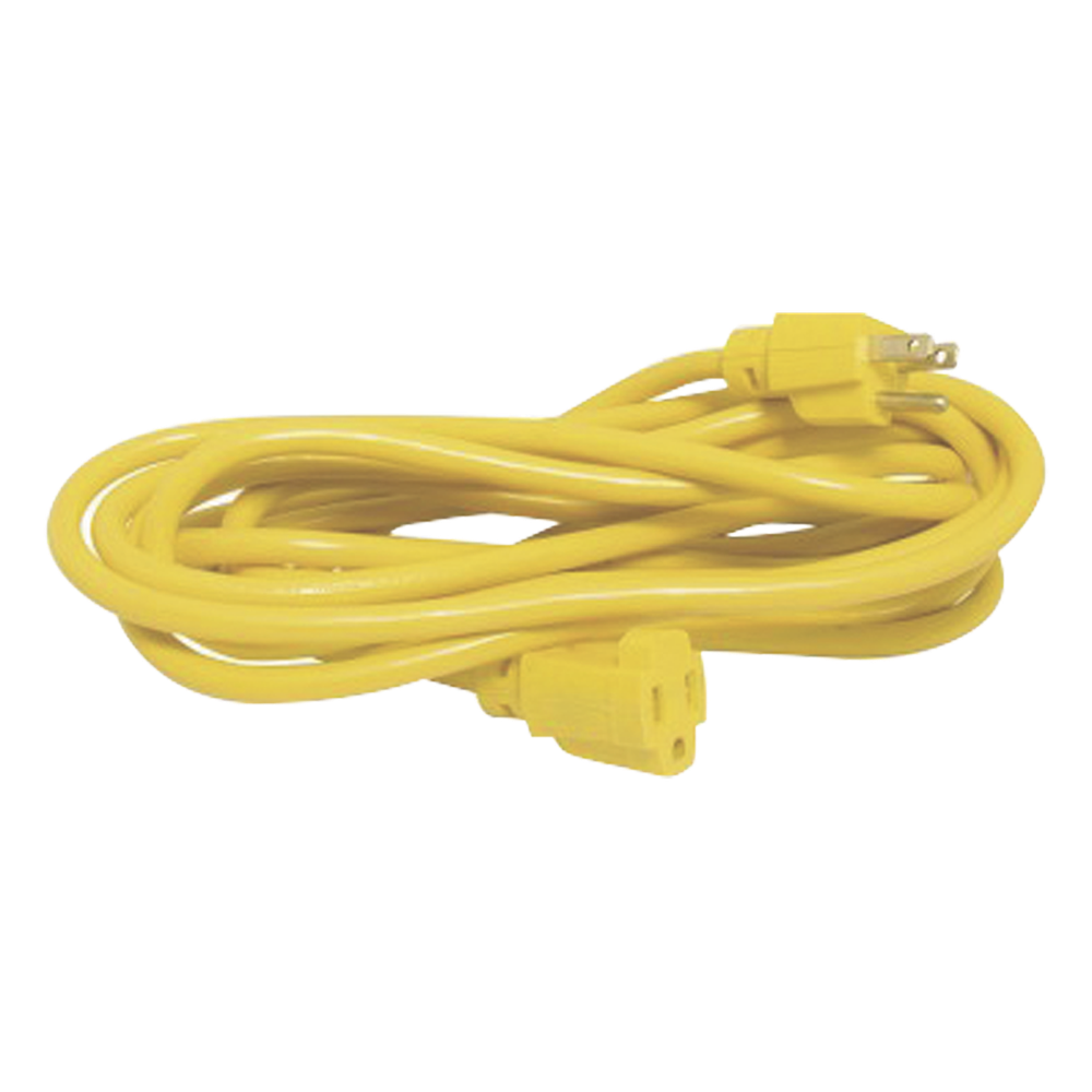 Extensión Eléctrica de Uso Rudo Aterrizada 30 metros / Color Amarillo.