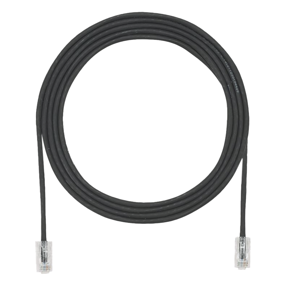Cable de Parcheo UTP Cat6A, CM/LSZH, Diámetro Reducido (28AWG), Color Negro, 3.05 Metros (10 Pies)