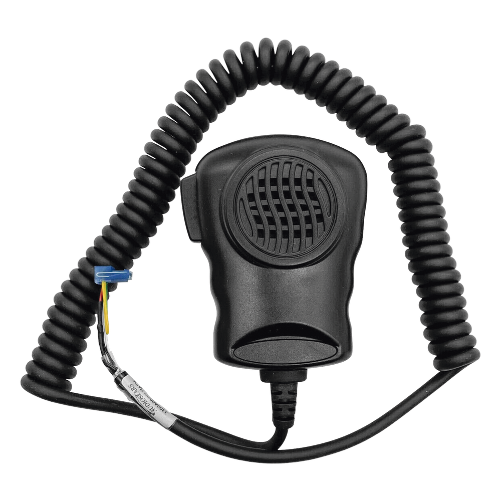 Micrófono de mano con botón de pulsar para hablar, para paginación local en sistemas DVC-EM