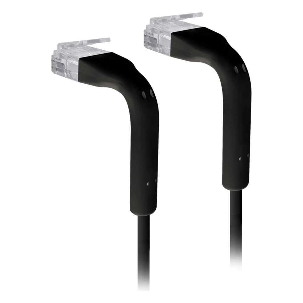 UniFi Patch Cable Cat6 Ultradelgado GbE con Botas Flexibles, Color Negro, 2 Metros (6.56 Pies)