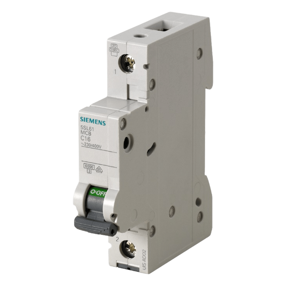 Interruptor Riel Dinn Tipo 5SL6, 1 polo, 2 amp