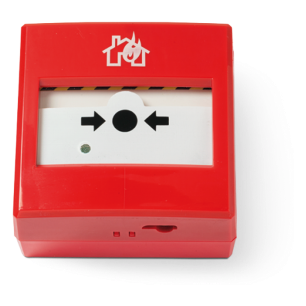 Pulsador Antiincendio Restablecible / Direccionamiento Automático EN 54-11 / EN 54-17 / Autodireccionamiento Serie / Aislador Cortocircuito / LED