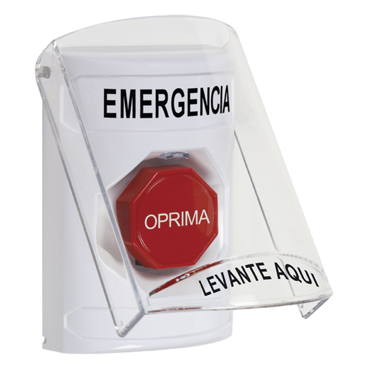 Botón Multipropósito, Emergencia, Reset Con Llave, Español, Tapa De Policarbonato, 2 Relevadores forma C, Interior