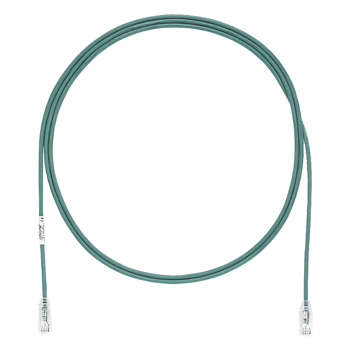 Cable de Parcheo TX6, UTP Cat6, Diámetro Reducido (28AWG), Color Verde, 0.91 Metros (3 Pies)