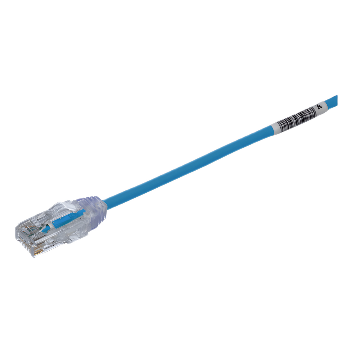 Cable de Parcheo TX6, UTP Cat6, Diámetro Reducido (28AWG), Color Azul, 0.5 Metros (1.64 Pies)