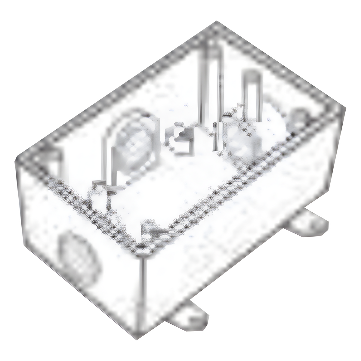 Caja Condulet FS de 3/4" ( 19.05 mm) con cuatro bocas a prueba de intemperie.