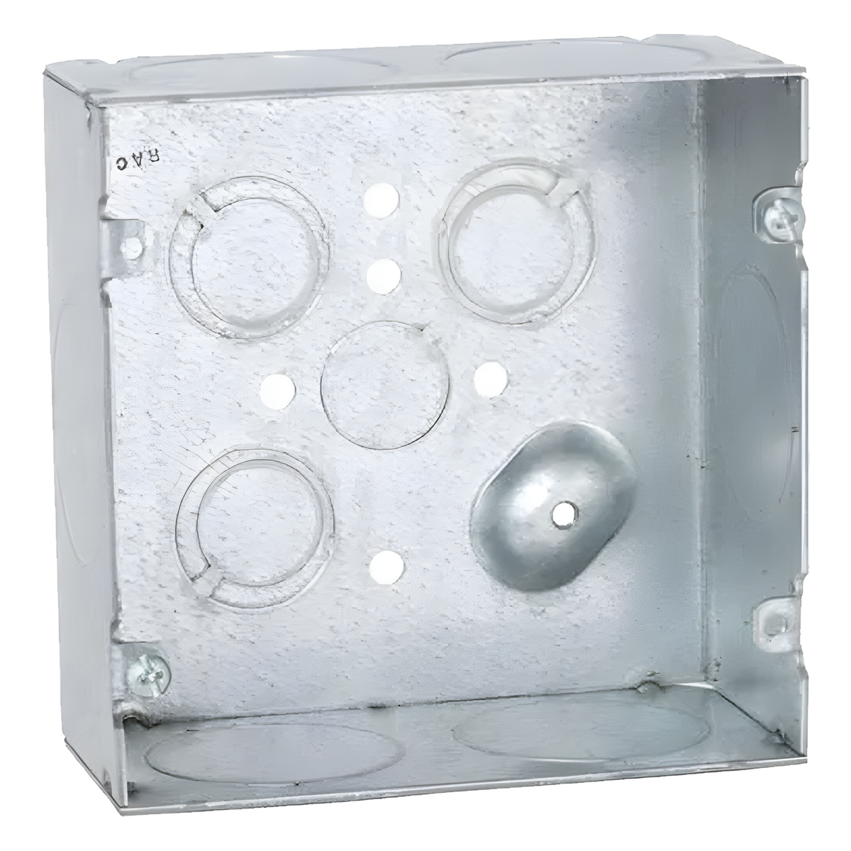 Caja Cuadrada 4 11/16 x 4 11/16"/ Profundidad 2- 1/8"/ Cuenta con 6 Entrada de 1 1/4"/ 1 Entrada de 1/2" / 3 TKO (1/2"-3/4").