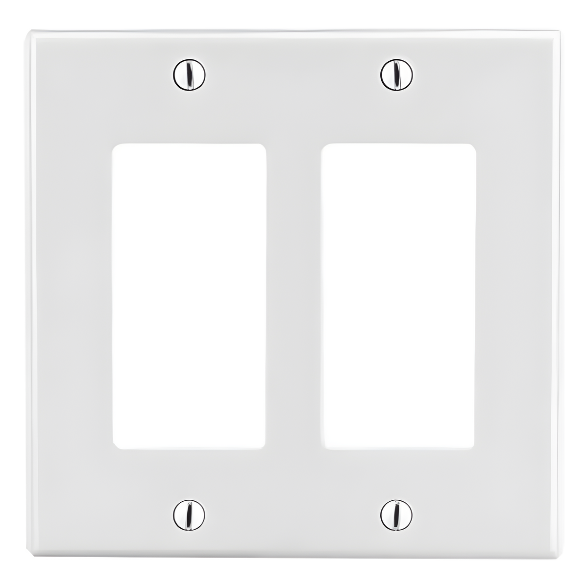 Tapa para Caja Multigang / Contacto Doble / Color Blanco.