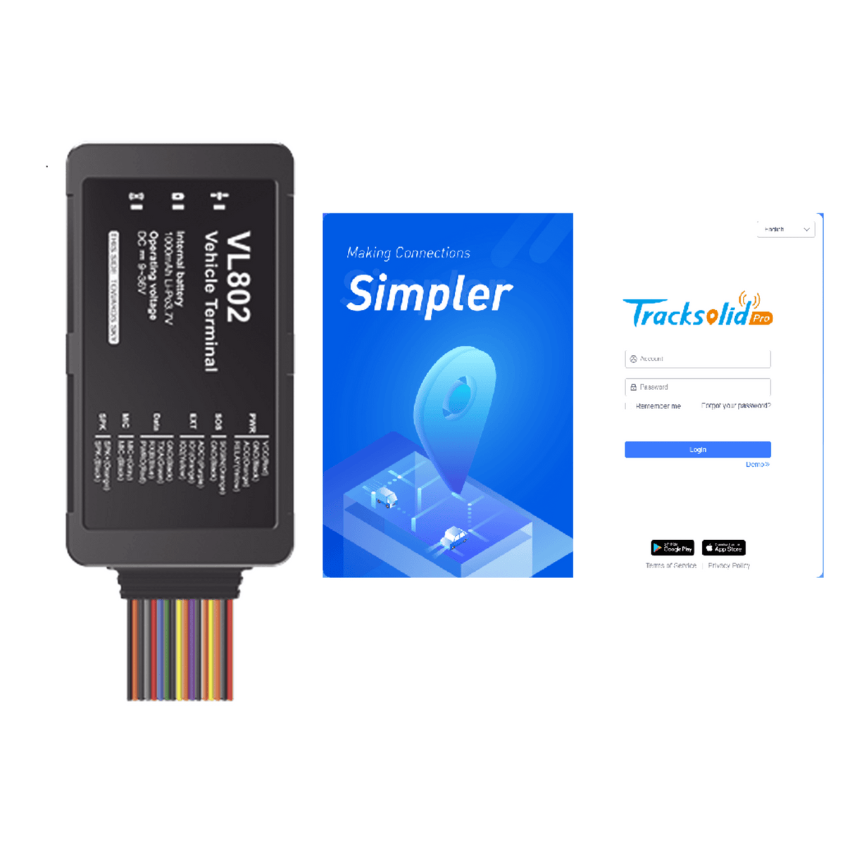 Rastreador GPS Vehicular 4G LTE / Localizador para Flotas / Corte Remoto de Motor y Botón de Emergencia / Detección de Apertura de Puertas