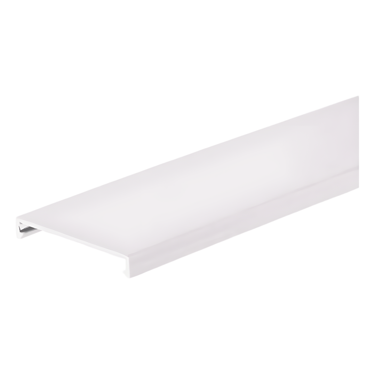 Tapa para Canaleta Ranurada, de 31.8 mm de Ancho, 1828.8 mm de Largo, Color Blanco