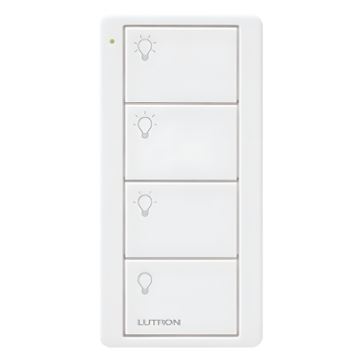 Control remoto inalámbrico Pico de 4 botones para 3 escenas de iluminación y apagado, batería de 10 años, para Caseta Wireless, RA2 Select, RadioRA y