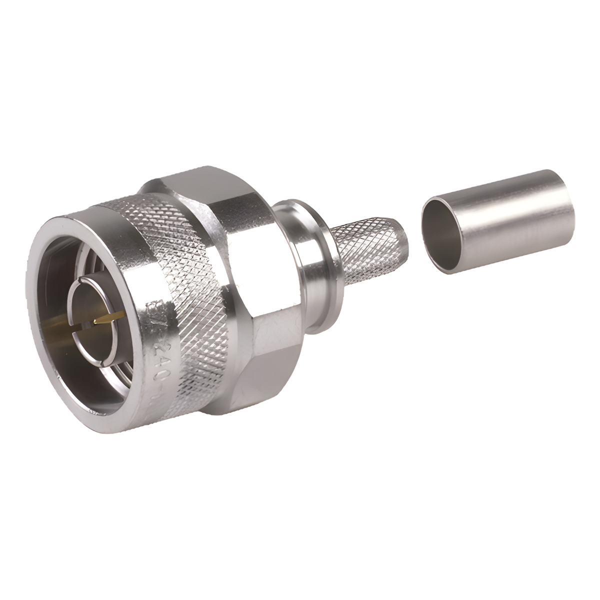 Conector N Macho Plegable con Pin Cautivo para cables RG8X, LMR240, 9258