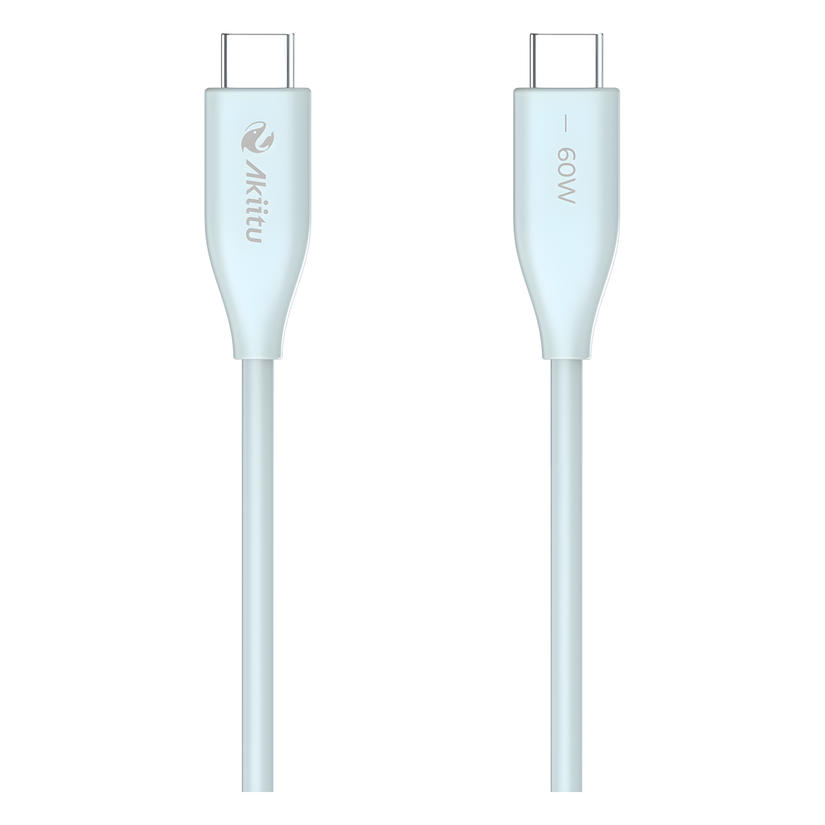Cable de Carga USB-C a C / 1 Metro (3.28 Pies) / Tecnología GaN (Nitruro de Galio / Fast-Charging / Potencia 60W / Velocidad Transferencia 480 Mbps