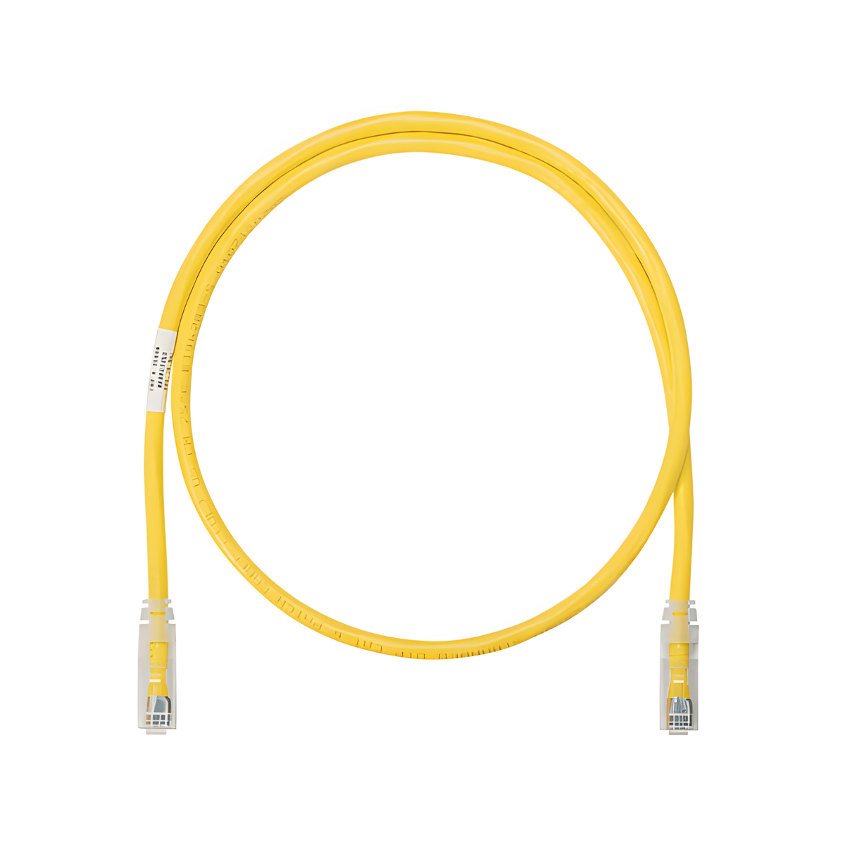Cable de Parcheo UTP Categoría 6, con Plug Modular en Cada Extremo - 0.3 Metros (1 Pie) - Amarillo