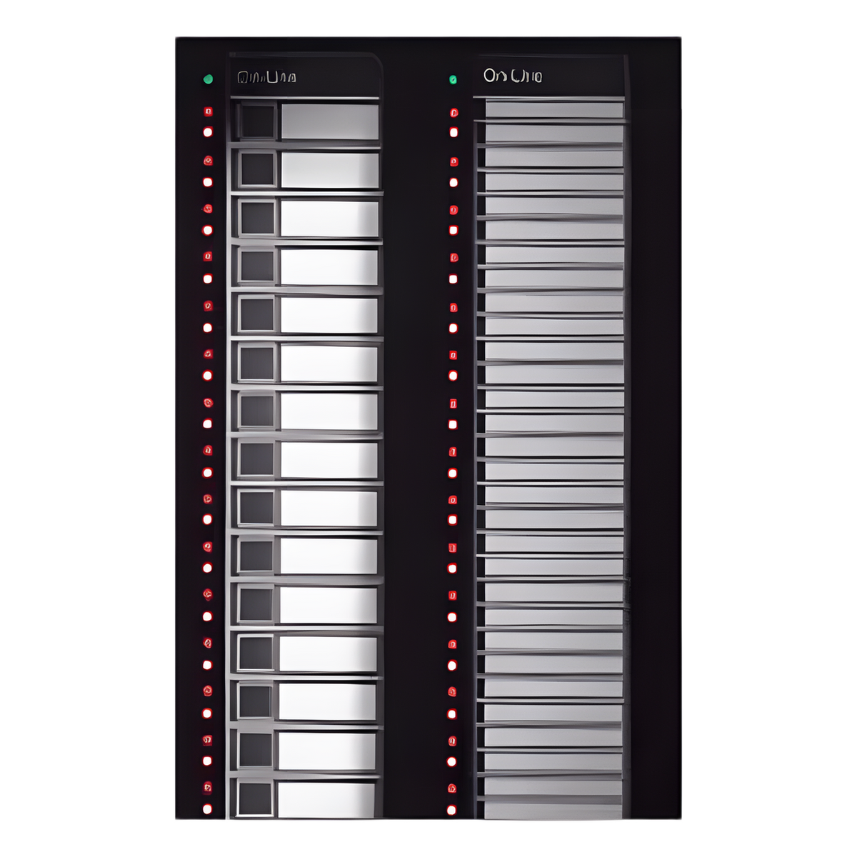 Módulo anunciador AIO de 30 botones capacitivos con LED programables para paneles NOTIFIER INSPIRE serie N16 y controladores NCD