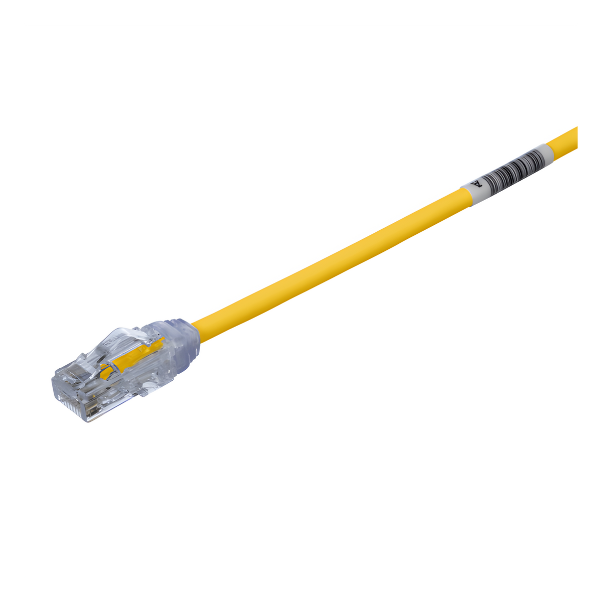 Cable de Parcheo UTP Cat6A, CM/LSZH, Diámetro Reducido (28AWG), Color Amarillo, 1.52 Metros (5 Pies)