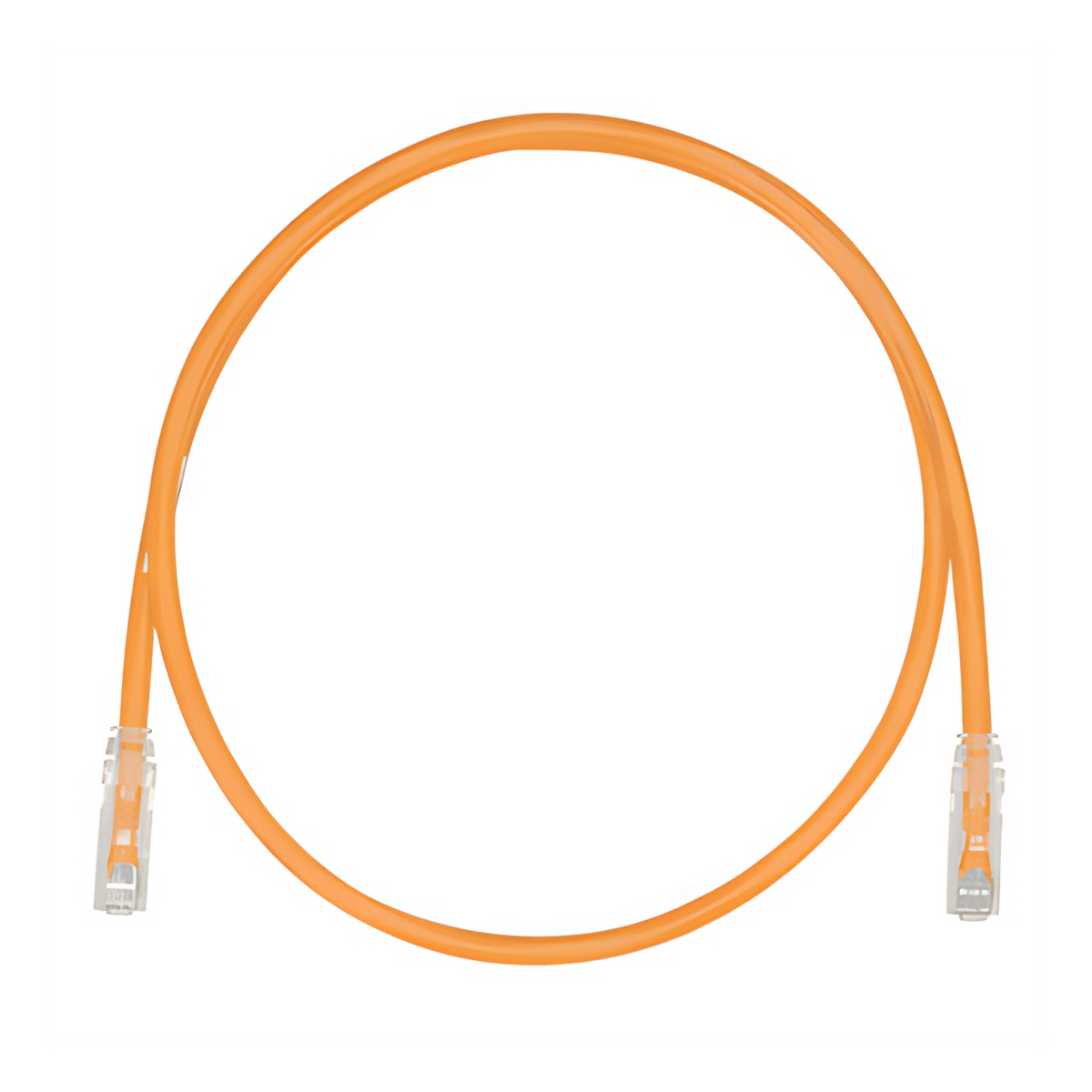 Cable de Parcheo TX6, UTP Cat6, Diámetro Reducido (28AWG), Color Naranja, 20 cm (7.87 pulgadas)