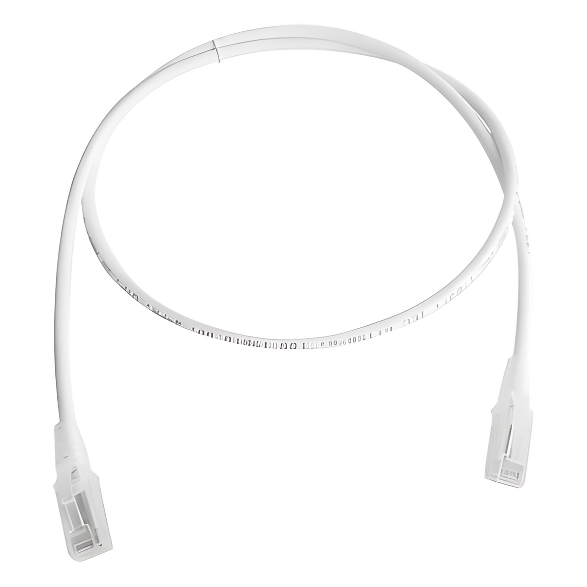 Patch Cord MC6 Modular Cat5e UTP, CM/LS0H, 3.05 Metros (10 Pies), Color Blanco, Versión Bulk (Sin Empaque Individual)