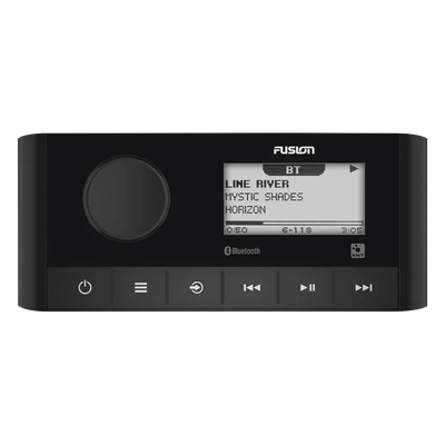 Sistema de Audio Marino / Pantalla LCD 2.3" / Bluetooth y ANT / 180 W Pico / 22 W RMS x 4 / 2 Zonas Multi-Zone / IPX6 e IPX7 / Compatible con AM, FM