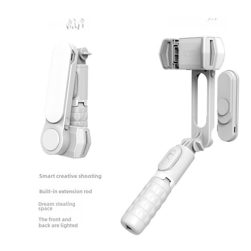 Q09 Estabilizador de mano PTZ Bluetooth Selfie Stick Trípode integrado Luz de relleno Teléfono móvil Anti-vibración Soporte de transmisión en vivo - Ciaespinoza.com