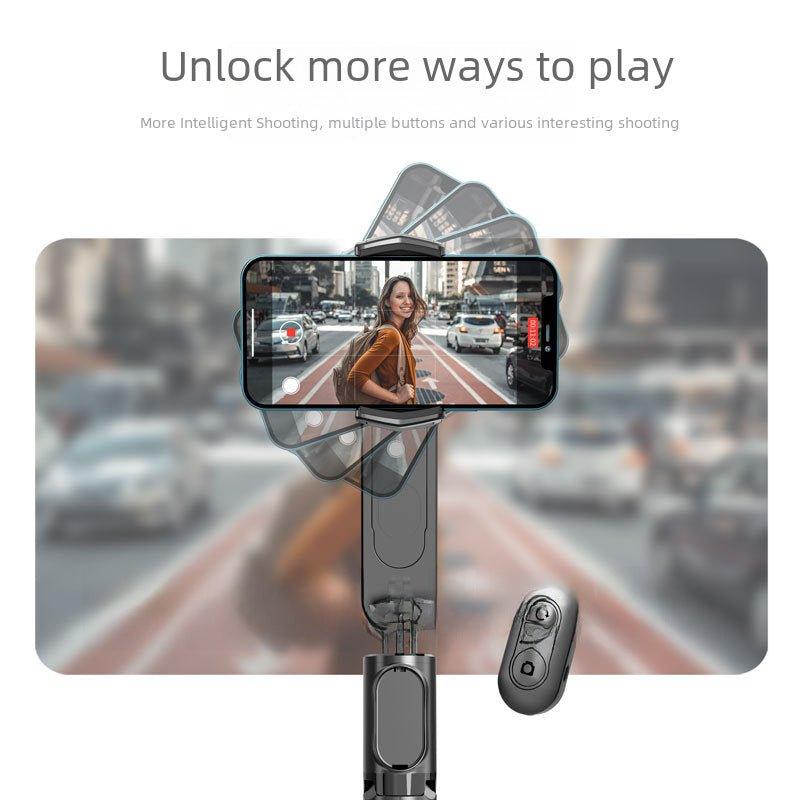Q09 Estabilizador de mano PTZ Bluetooth Selfie Stick Trípode integrado Luz de relleno Teléfono móvil Anti-vibración Soporte de transmisión en vivo - Ciaespinoza.com