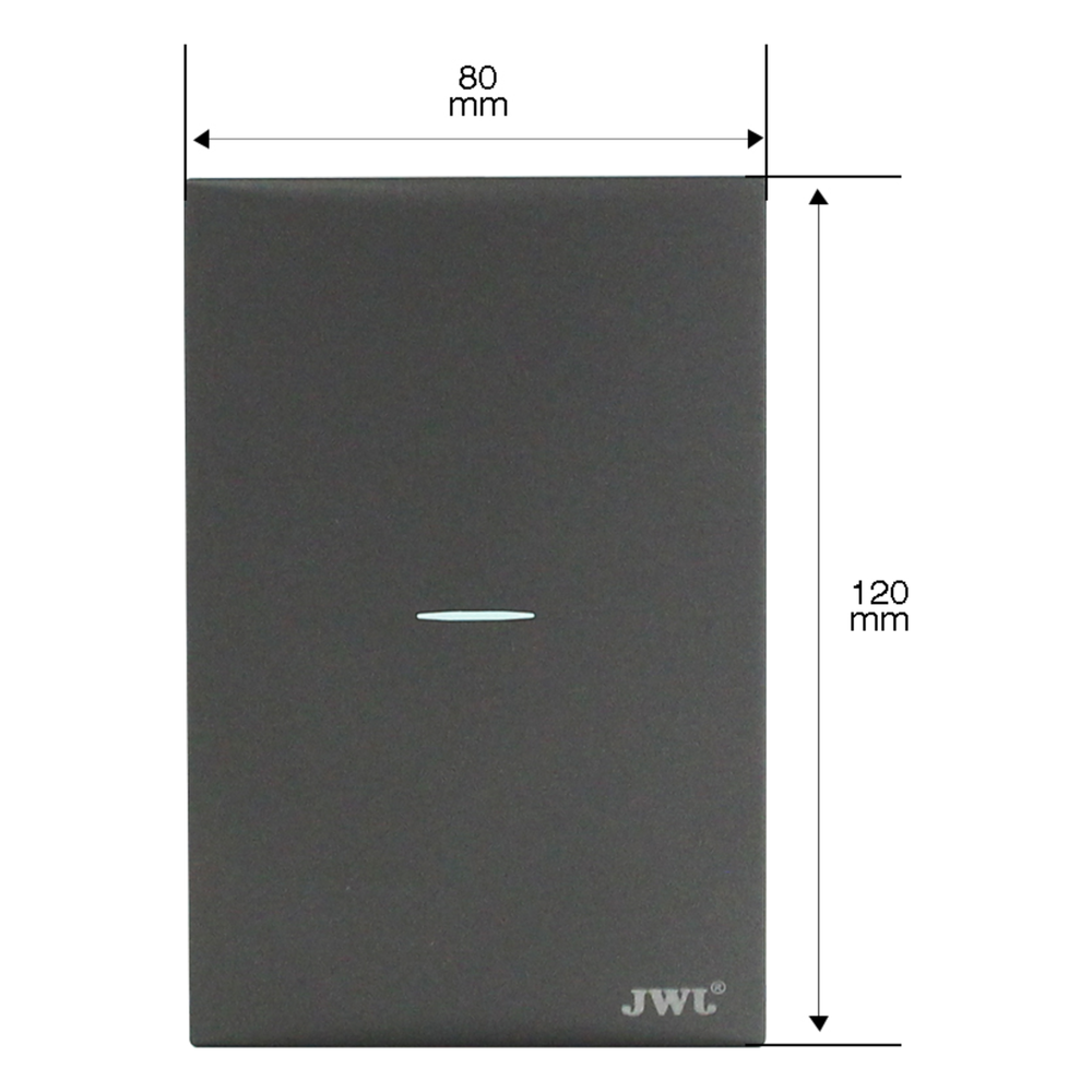Placa con Interruptor Sencillo 10 A 127 V 60 Hz.