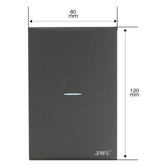 Placa con Interruptor Sencillo 10 A 127 V 60 Hz.