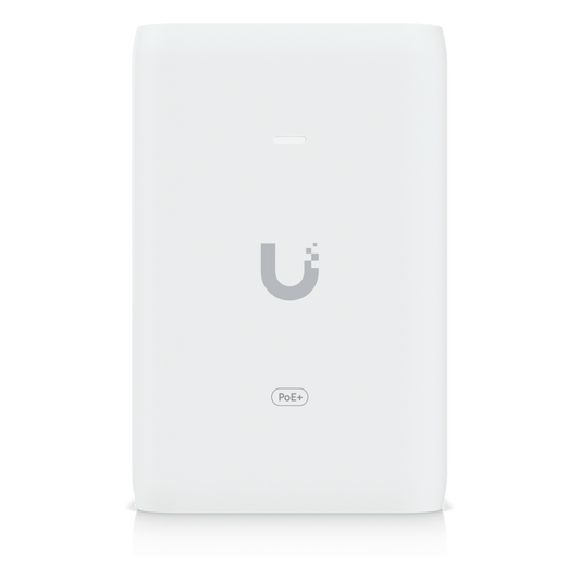 Adaptador PoE+ 2.5G / hasta 30 W / 48V 0.65A / (2) Puertos RJ45 MultiGigabit 2.5G / Salida PoE+ / LED Indicador / Ideal para APs UniFi WiFi 7