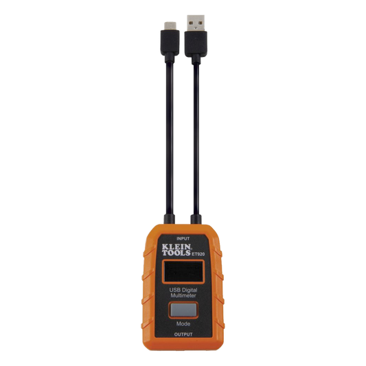 Multímetro digital USB para USB-A y USB-C.