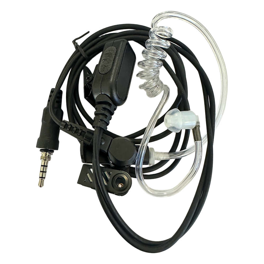 Micrófono Audífono de Solapa Para Radio Marino TXM52 / Tubo Acústico Transparente / 2 Cables / Audio Nítido en Transmisión y Recepción