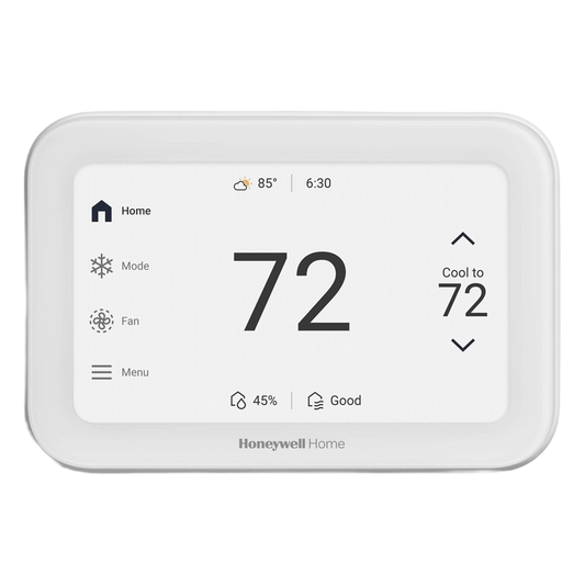 Termostato inteligente con pantalla táctil de 5 pulgadas, control de calidad de aire (IAQ), hasta 4H/2C bomba de calor, Wi-Fi, Bluetooth y Matter